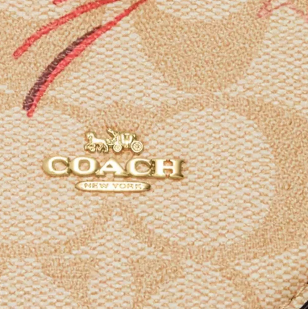 COACH Bags Mini Dempsey Bucket Bag in Signature Canvas with Heart And Star Print - Picture 8 of 11